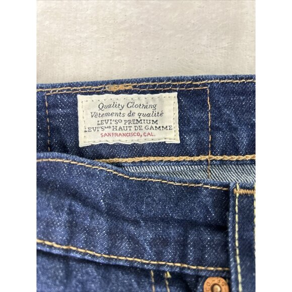 LEVIS 511 Slim Fit PREMIUM BIG E Stretch Jeans Men Size 34X30* Dark Wash Blue - Picture 4 of 8